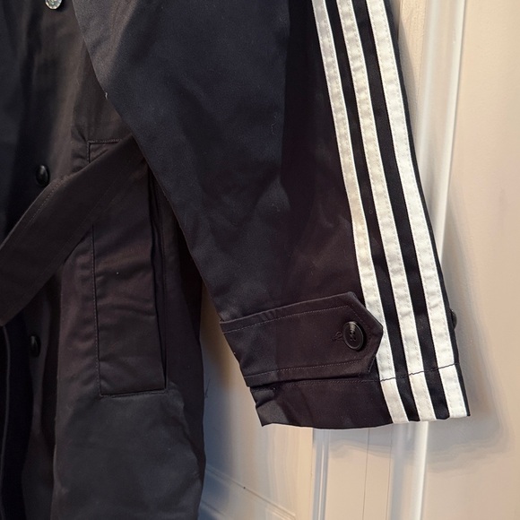 NWT Adidas | Black Long Trench Coat - Medium but VERY oversized like Large - Picture 5 of 17